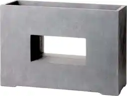 Intratuin Bak kubus venster 75 x 27 x 52 cm lichtgrijs aanbieding