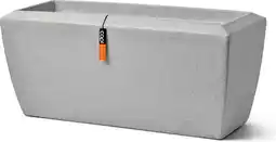 Intratuin Capi Europe plantenbak Granite grijs 90 x 35 x 40 cm aanbieding