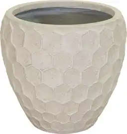 Intratuin Mega Collections bloempot Yara beige D 56 H 50 cm aanbieding