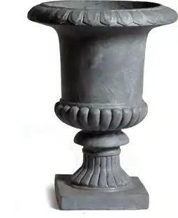 Intratuin Mega Collections vaas Camille grijs D 40 H 54 cm aanbieding