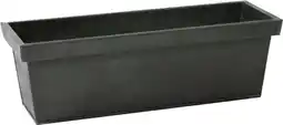 Intratuin Mega Collections plantenbak Henri zwart 48 x 17 x 16 cm aanbieding