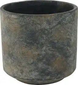 Intratuin TS bloempot Saar grijs D 18 H 17 cm aanbieding