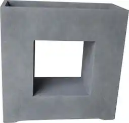 Intratuin Intratuin bak vierkant venster 68 x 27 x 68 cm lichtgrijs aanbieding