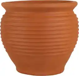 Intratuin Mega Collections bloempot Sparta terracotta D 31,5 H 28 cm aanbieding