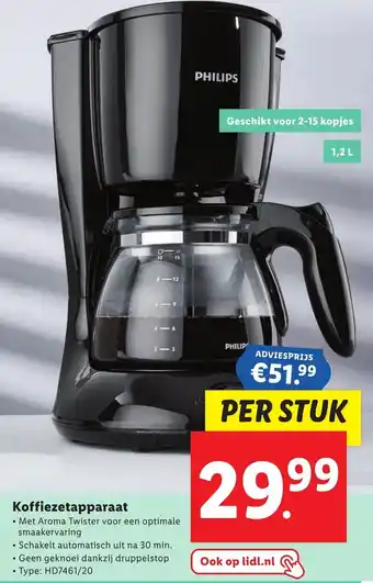 Lidl Koffiezetapparaat 1.3L aanbieding