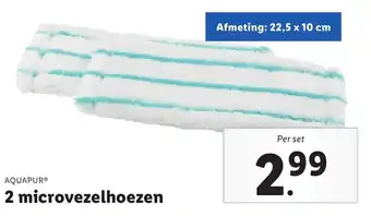 Lidl 2 microvezelhoezen aanbieding