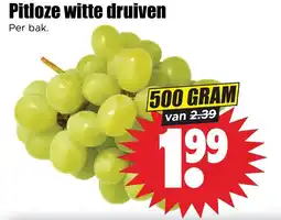 Dirk Pitloze witte druiven aanbieding