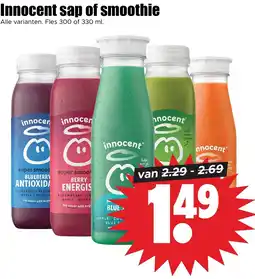 Dirk Innocent sap of smoothie aanbieding