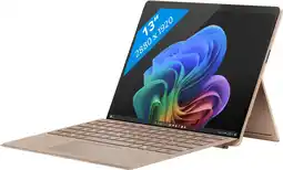 Coolblue Microsoft Surface Pro 11 Snapdragon X Plus / 16GB / 512GB Dune (No charger) aanbieding
