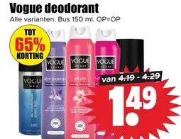 Dirk Vogue deodorant aanbieding