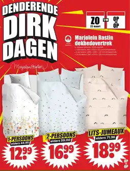 Dirk Marjolein Bastin dekbedovertrek aanbieding