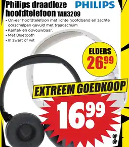 Dirk Philips draadloze hoofdtelefoon TAH3209 aanbieding