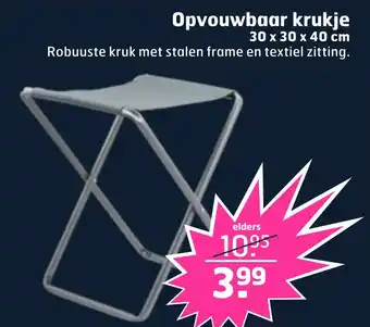 Trekpleister Opvouwbaar krukje aanbieding