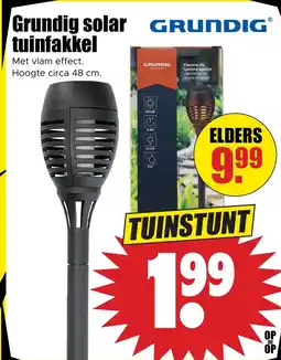 Dirk Grundig solar tuinfakkel aanbieding