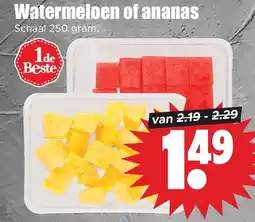 Dirk Watermeloen of ananas aanbieding