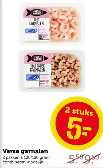 Coop Verse garnalen 100/150g aanbieding