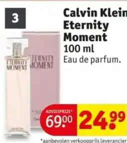 Kruidvat Calvin Klein Eternity Moment aanbieding