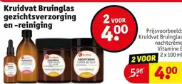 Kruidvat Kruidvat bruinglas gezichtsverzorging en reiniging aanbieding