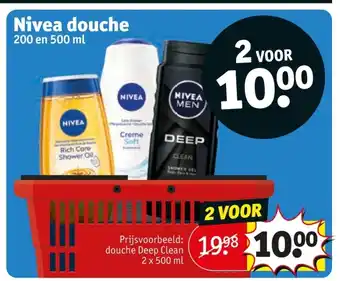Kruidvat Nivea douche aanbieding