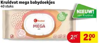 Kruidvat Kruidvat mega babydoekjes aanbieding