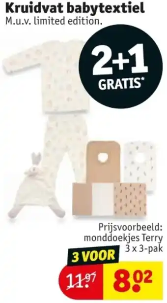 Kruidvat Kruidvat babytextiel aanbieding