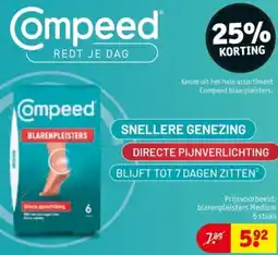 Kruidvat Keuze uit het hele assortiment Compeed blaarpleisters. aanbieding