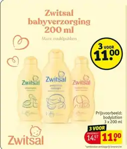 Kruidvat Zwitsal babyverzorging aanbieding