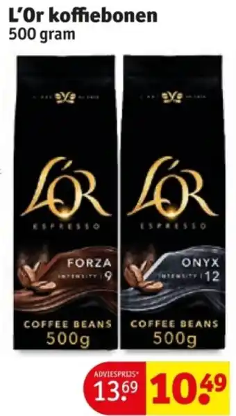Kruidvat L'Or koffiebonen aanbieding