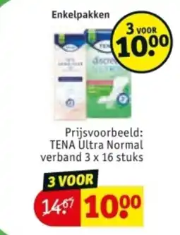 Kruidvat TENA Ultra Normal verband aanbieding