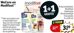 Kruidvat WeCare en Modifast aanbieding