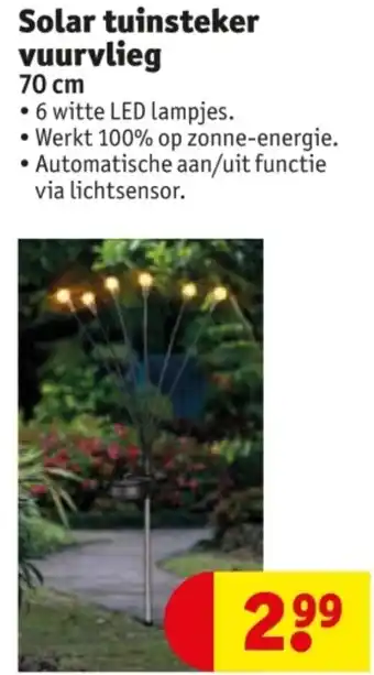 Kruidvat Solar tuinsteker vuurvlieg aanbieding