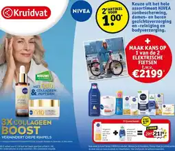Kruidvat Keuze uit het hele assortiment NIVEA zonbescherming, dames en heren gezichtsverzorging en reiniging en bodyverzorging. aanbieding