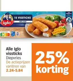 Albert Heijn Alle Iglo vissticks aanbieding