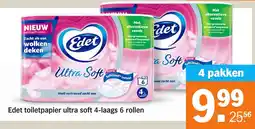 Albert Heijn Edet toiletpapier ultra soft aanbieding