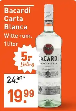 Albert Heijn Bacardí Carta Blanca aanbieding