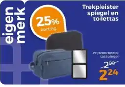 Trekpleister Trekpleister spiegel en toilettas aanbieding