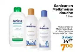 Trekpleister Sanicur en Melkmeisje douche aanbieding