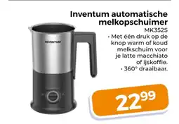 Trekpleister Inventum automatische melkopschuimer aanbieding