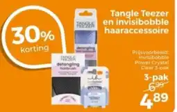 Trekpleister Tangle Teezer en invisibobble haaraccessoire aanbieding