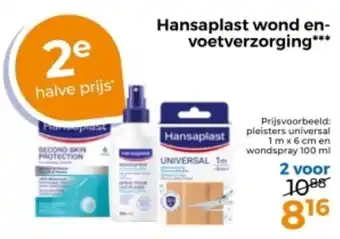 Trekpleister Hansaplast wond en voetverzorging aanbieding
