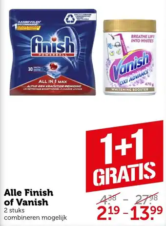 Coop Alle Finish of Vanish aanbieding