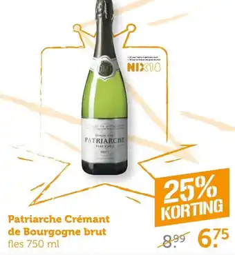 Coop Patriarche Cremant de Bourgogne brut 750ml aanbieding