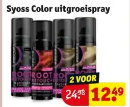 Kruidvat Syoss color uitgroeispray aanbieding