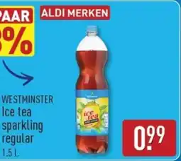 ALDI WESTMINSTER Ice tea sparkling regular aanbieding