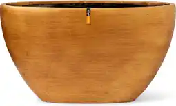 Intratuin Capi Europe plantenbak Retro goud 58,6 x 14,1 x 34,4 cm aanbieding