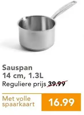 Coop Sauspan 14cm, 1.3L aanbieding