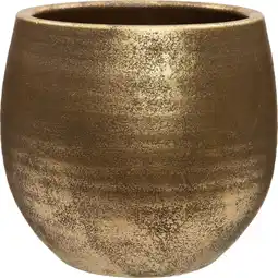 Intratuin Intratuin bloempot Giorgio goud D 20 H 22 cm aanbieding