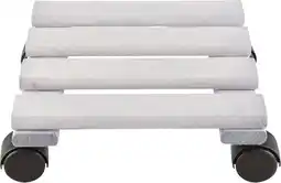 Intratuin Esschert Design plantentrolley Esschert's Garden grijs 23,9 x 23,9 x 7,9 cm aanbieding