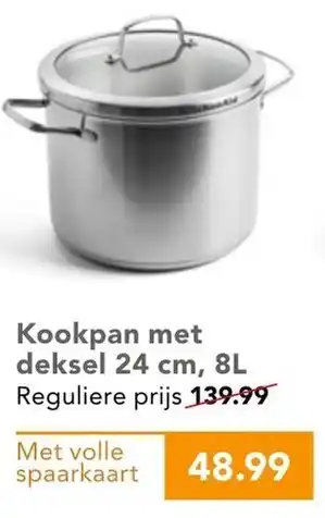 Coop Kookpan met deksel 24cm, 8L aanbieding