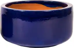 Intratuin Mega Collections schaal glazuur D 21 cm blauw aanbieding